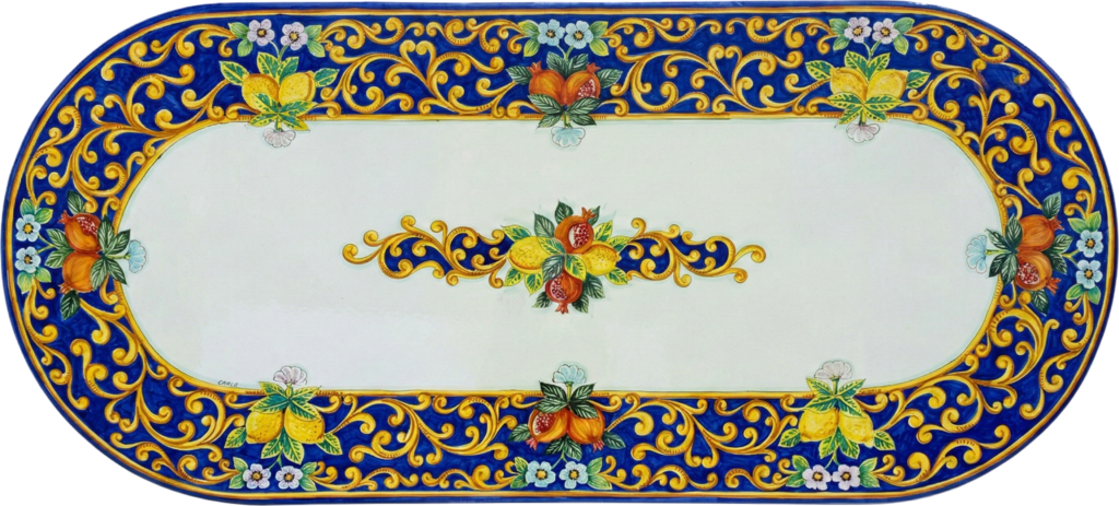 Tavolo in Pietra Lavica decoro Salerno